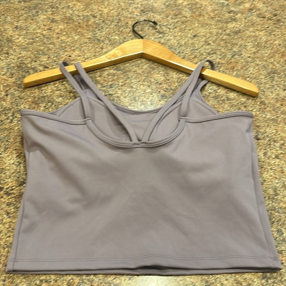 Lily&Lottie Womens Shapewear Bra Lilac Size XL Sports Bra/Tank Rounded Neckline - Picture 4 of 6